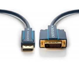 ClickTronic 70733 10m DisplayPort DVI-D Blu cavo e