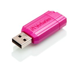 Verbatim PinStripe - Memoria USB da 16 GB - Rosa intenso