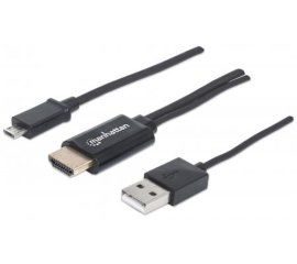 Manhattan 151498 cavo e adattatore video 1,5 m HDMI tipo A (Standard) Micro-USB Tipo B Nero