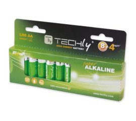 Techly Blister 12 Batterie High Power Stilo AA Alcaline LR06 1,5V (IBT-KAL-LR06-B12T)