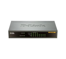 D-Link DES-1008PA switch di rete Non gestito Fast Ethernet (10/100) Supporto Power over Ethernet (PoE) Nero