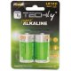 Techly Blister 2 Batterie High Power Mezza Torcia C Alcaline LR14 1,5V (IBT-KAL-LR14T) 2