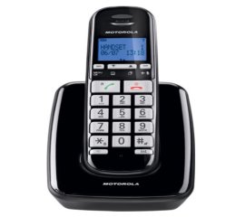Motorola S3001 Telefono DECT Identificatore di chiamata Nero, Argento