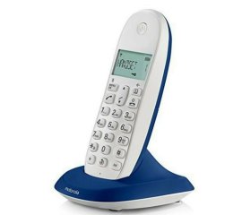 Motorola C1001 Telefono DECT Identificatore di chiamata Bianco, Blu
