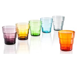 BRANDANI 56508 bicchiere per acqua Multicolore 6 pz
