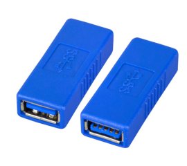 EFB Elektronik EB545 adattatore per inversione del genere dei cavi USB 3.0 A Blu