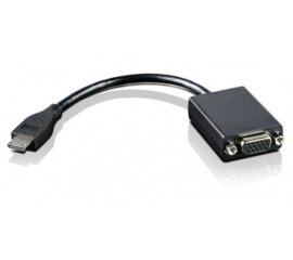 Lenovo Mini-HDMI to VGA VGA (D-Sub) HDMI Type C (Mini) Nero