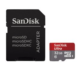 SanDisk microSDHC Ultra 32GB + SD UHS Classe 10