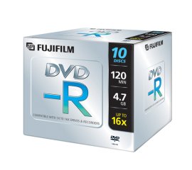 Fujifilm DVD-R 4,7Gb jewelcase 16x 10-pack 10 pz