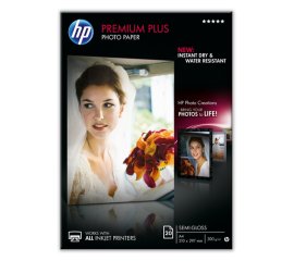 HP Confezione da 20 fogli carta fotografica Premium Plus, semi-lucida A4/210 x 297 mm