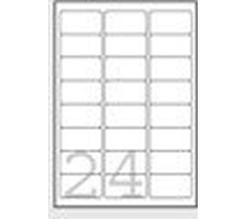 Avery L4773-20 etichetta autoadesiva Rettangolo con angoli arrotondati Permanente Bianco 480 pz