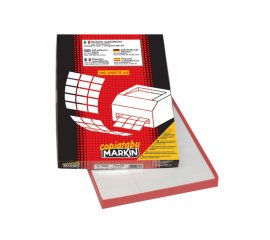 Markin X214C599A3 etichetta per stampante Bianco Etichetta per stampante autoadesiva