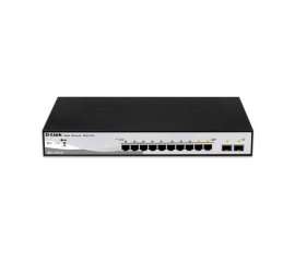 D-Link DGS-1210-10 switch di rete Gestito L2 Gigabit Ethernet (10/100/1000) 1U Nero, Grigio