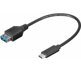 Goobay TCOCUSB3102 cavo USB 0,2 m USB 3.2 Gen 1 (3.1 Gen 1) USB C USB A Nero