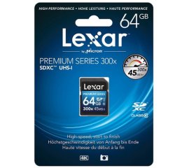 Lexar 64GB Class 10 SDXC 300x UHS-I Classe 10