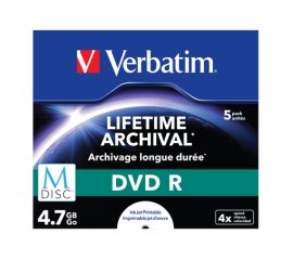 Verbatim M-Disc DVD R 4,7 GB 5 pz