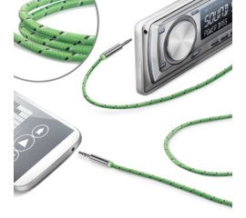 Celly LINEIN35TEXGN cavo audio 3.5mm Verde