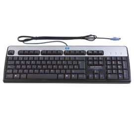 HP PS/2 Standard Keyboard tastiera PS/2 Spagnolo Nero, Argento
