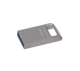 Kingston Technology DataTraveler Micro 3.1 64GB unità flash USB USB tipo A 3.2 Gen 1 (3.1 Gen 1) Metallico