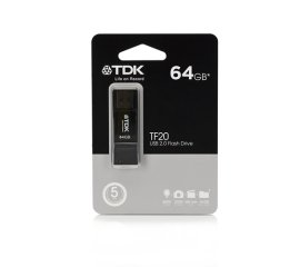 TDK 64GB TF20 unità flash USB USB tipo A 2.0 Nero