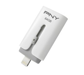 PNY Duo-Link 64GB unità flash USB USB Type-A / Lightning 2.0 Bianco