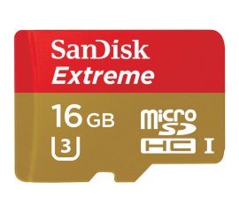 SanDisk 16GB Extreme microSDHC U3/Class 10 UHS-I Classe 10
