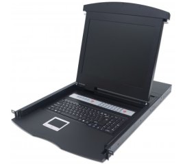 Intellinet 507059 console a rack 43,2 cm (17") Nero 1U