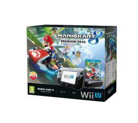 Nintendo Wii U: Premium Pack + Mario Kart 8 32 GB Wi-Fi Nero
