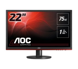 AOC 60 Series G2260VWQ6 LED display 54,6 cm (21.5") 1920 x 1080 Pixel Full HD LCD Nero, Rosso