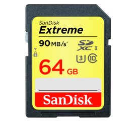 SanDisk 64GB Extreme SDXC U3/Class 10 UHS-I Classe 10