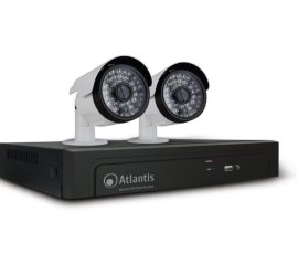 Atlantis Land NetCamera 510A + NetNVR 04 kit di videosorveglianza Cablato 4 canali
