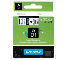 DYMO D1 - Standard Etichette - Nero su bianco - 12mm x 7m