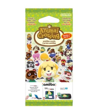Nintendo Amiibo Carte Animal Crossing Serie 1 carte da gioco 3 pz