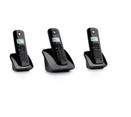 Motorola C403E Telefono DECT Identificatore di chiamata Nero