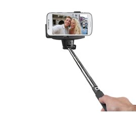 SBS TESELFISHAFTBT bastone per selfie Smartphone Nero, Cromo