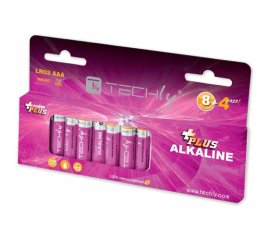 Techly Blister 12 Batterie Power Plus Mini Stilo AAA Alcaline LR03 1,5V (IBT-KAP-LR03-B12T)