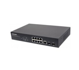 Intellinet 561051 switch di rete Gestito Gigabit Ethernet (10/100/1000) Supporto Power over Ethernet (PoE) 1U Nero
