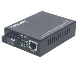 Intellinet 510530 convertitore multimediale di rete 100 Mbit/s Modalità singola Nero