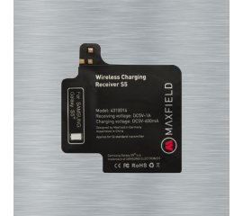 Maxfield Wireless Charging Receiver S5 Smartphone Nero dC Interno, Esterno