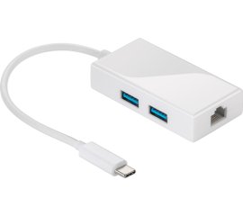 Goobay USB-C Multiport Adapter USB 3.2 Gen 1 (3.1 Gen 1) Micro-B Bianco