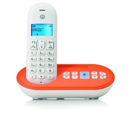 Motorola T111 Telefono DECT Identificatore di chiamata Arancione, Bianco