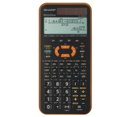 Sharp EL-W506XB-YL calcolatrice Tasca Calcolatrice scientifica Nero, Arancione
