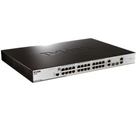 D-Link DES-3200-28 Gestito L2 Supporto Power over Ethernet (PoE) 1U