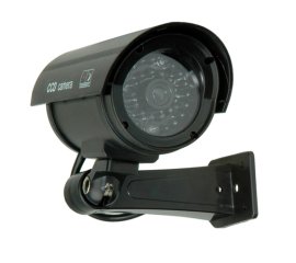 Value 21.99.1626 videocamera di sicurezza finta Nero Capocorda