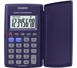 Casio HL-820VER calcolatrice Tasca Calcolatrice di base Blu