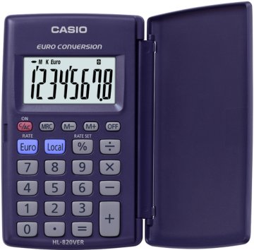 Casio HL-820VER calcolatrice Tasca Calcolatrice di base Blu