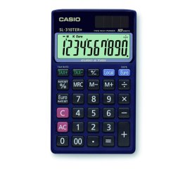 Casio SL-310TER+ calcolatrice Tasca Calcolatrice di base Blu