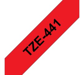 Brother TZE-441 nastro per etichettatrice Nero su rosso