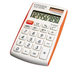 Citizen SLD-322RG calcolatrice Tasca Calcolatrice di base Arancione, Bianco