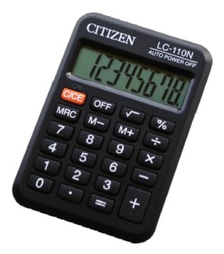 Citizen LC-110N calcolatrice Tasca Calcolatrice di base Nero
